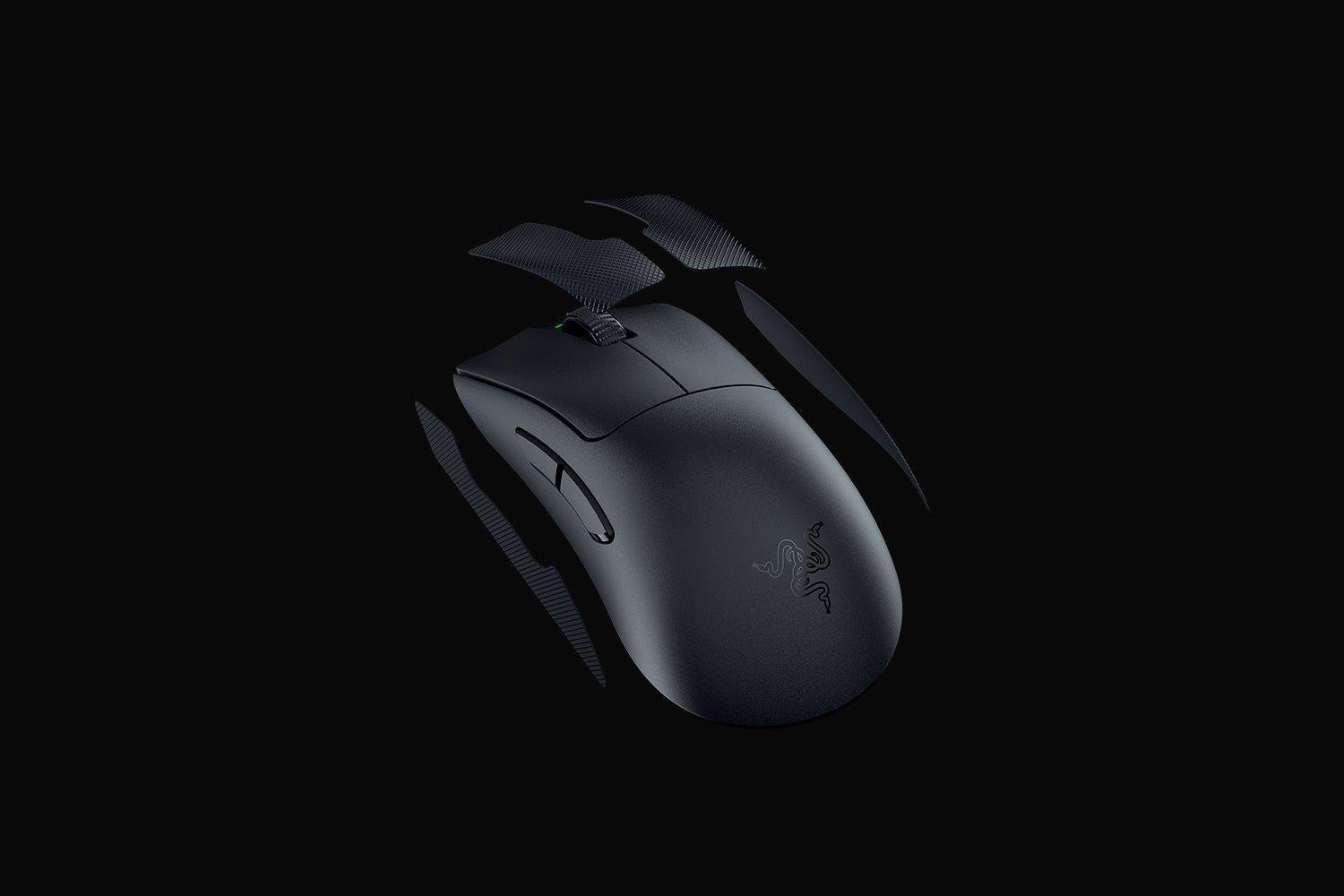 Sort Razer DeathAdder V3 Pro trådløs gaming mus set fra oven