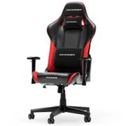 DXRacer PRINCE L gamerstol i sort og rødt kunstlæder