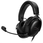 HyperX Cloud III kablet gaming headset i sort med memory foam-puder