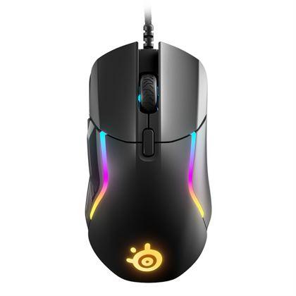 SteelSeries Rival 5 kablet gaming-mus med RGB-belysning og sideknapper