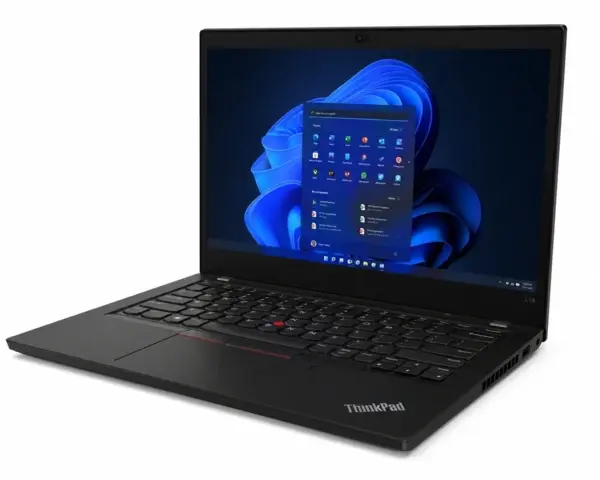 Lenovo ThinkPad L14 G2 bærbar computer med sort kabinet og 14 tommer skærm