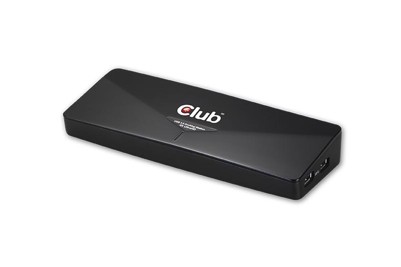 CLUB3D SenseVision USB 3.0 4K UHD dockingstation set forfra