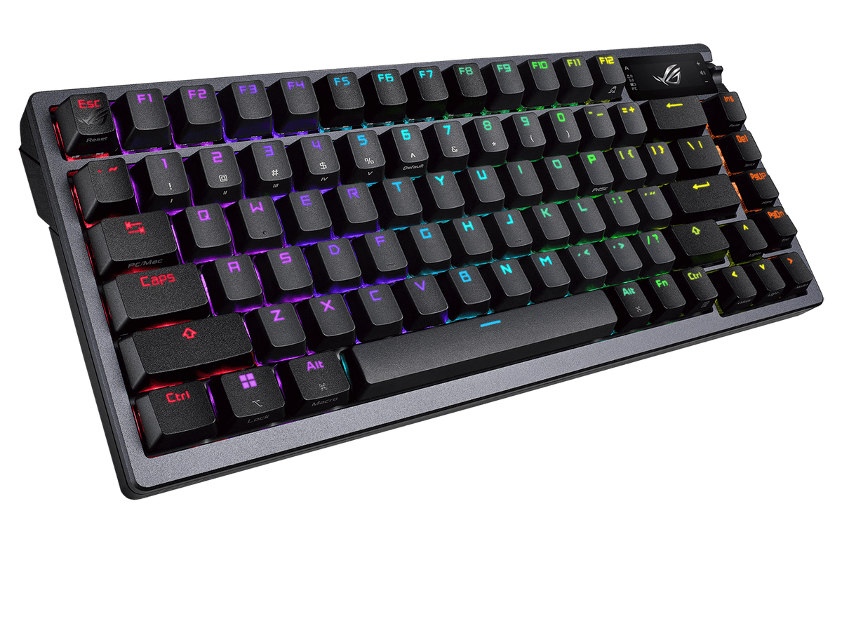 ASUS ROG Azoth 75% trådløst gaming-tastatur med OLED-display og RGB