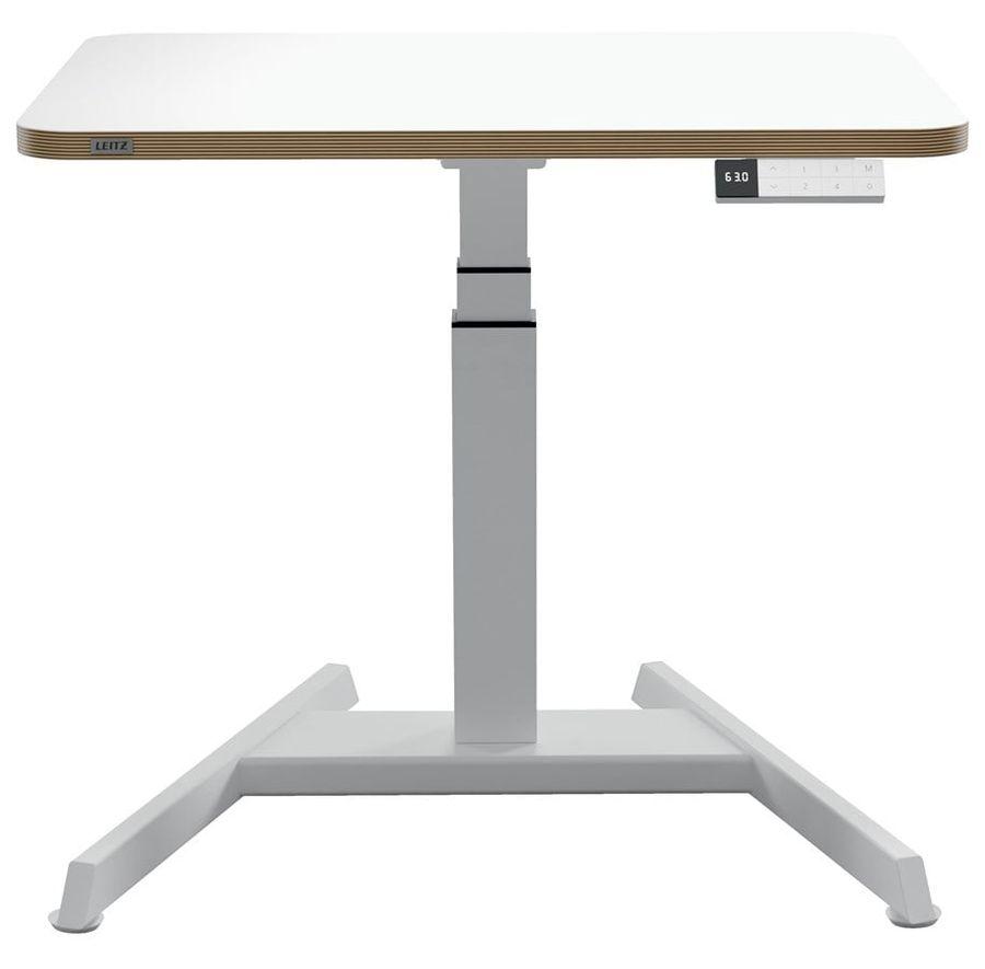 Leitz Ergo lille elektrisk hæve-sænke skrivebord med bordplade på 80 x 60 cm