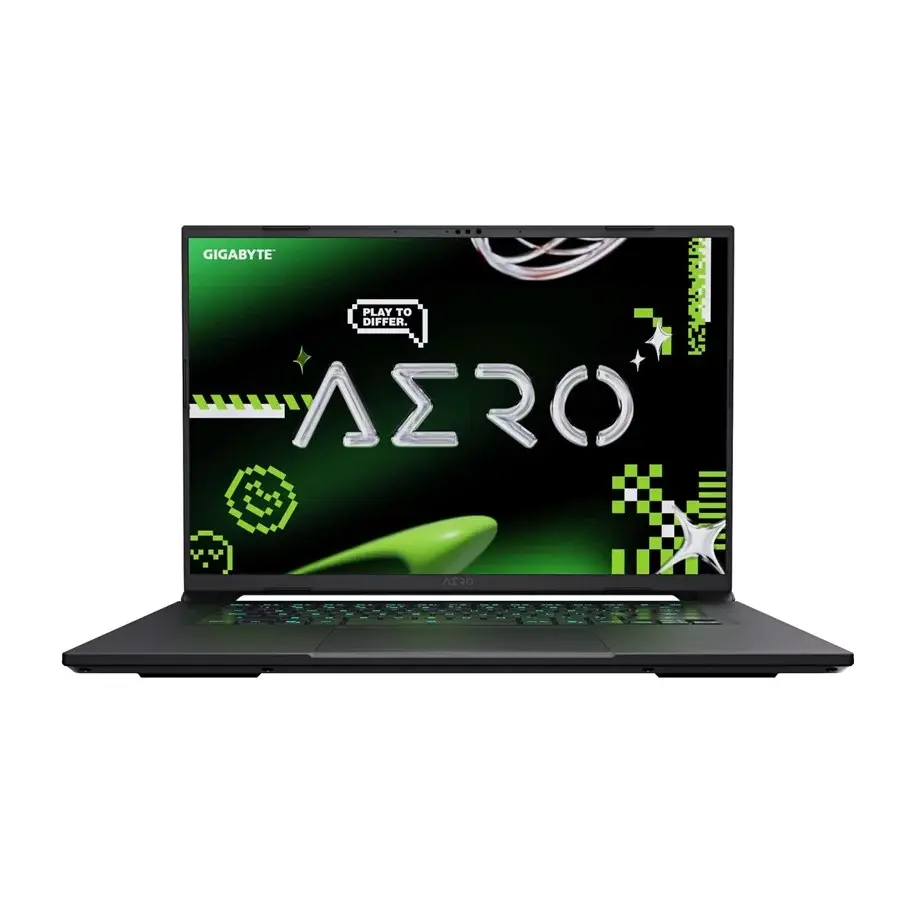GIGABYTE Aero X16 bærbar med 16 tommer skærm og AERO-logo
