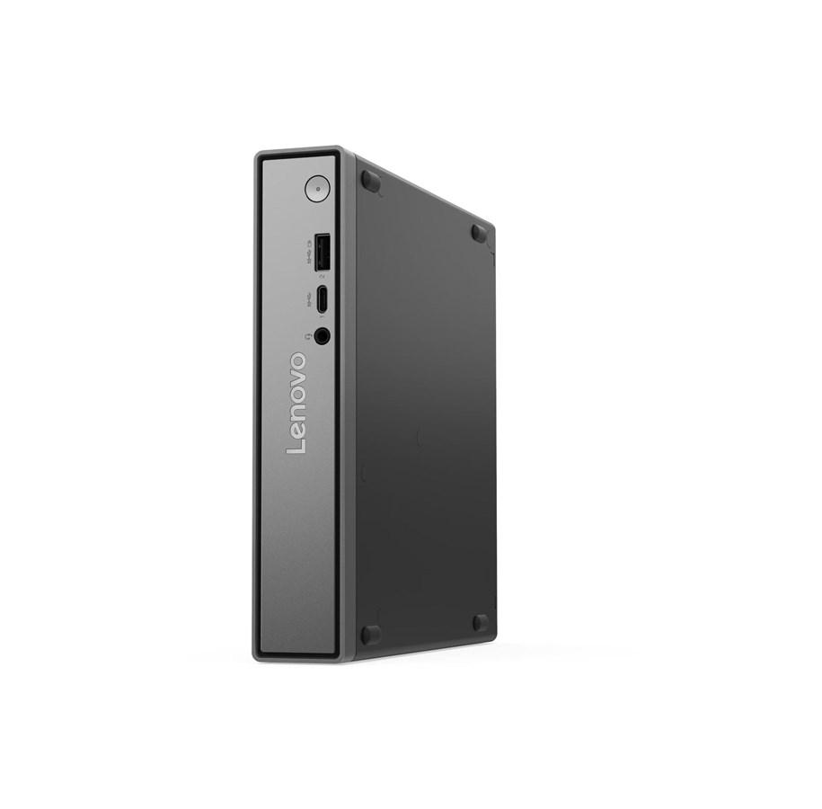 Lenovo ThinkCentre neo 50q mini-pc stående på højkant