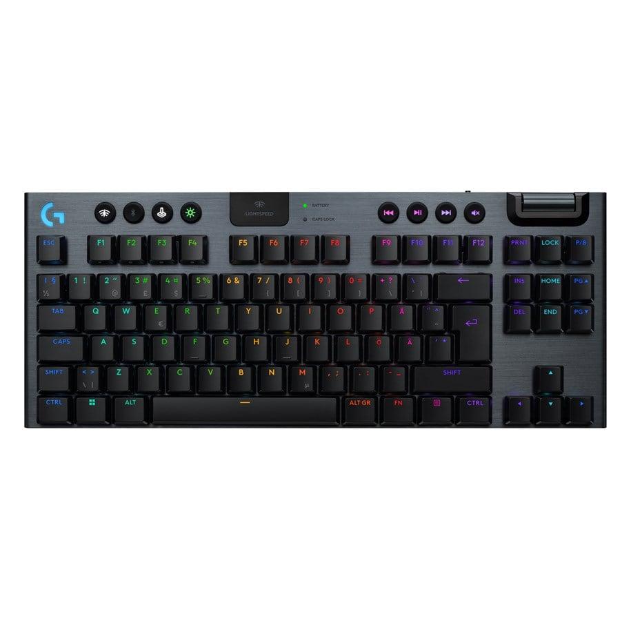 Logitech G915 X LIGHTSPEED TKL trådløst lavprofil-gamingtastatur i sort